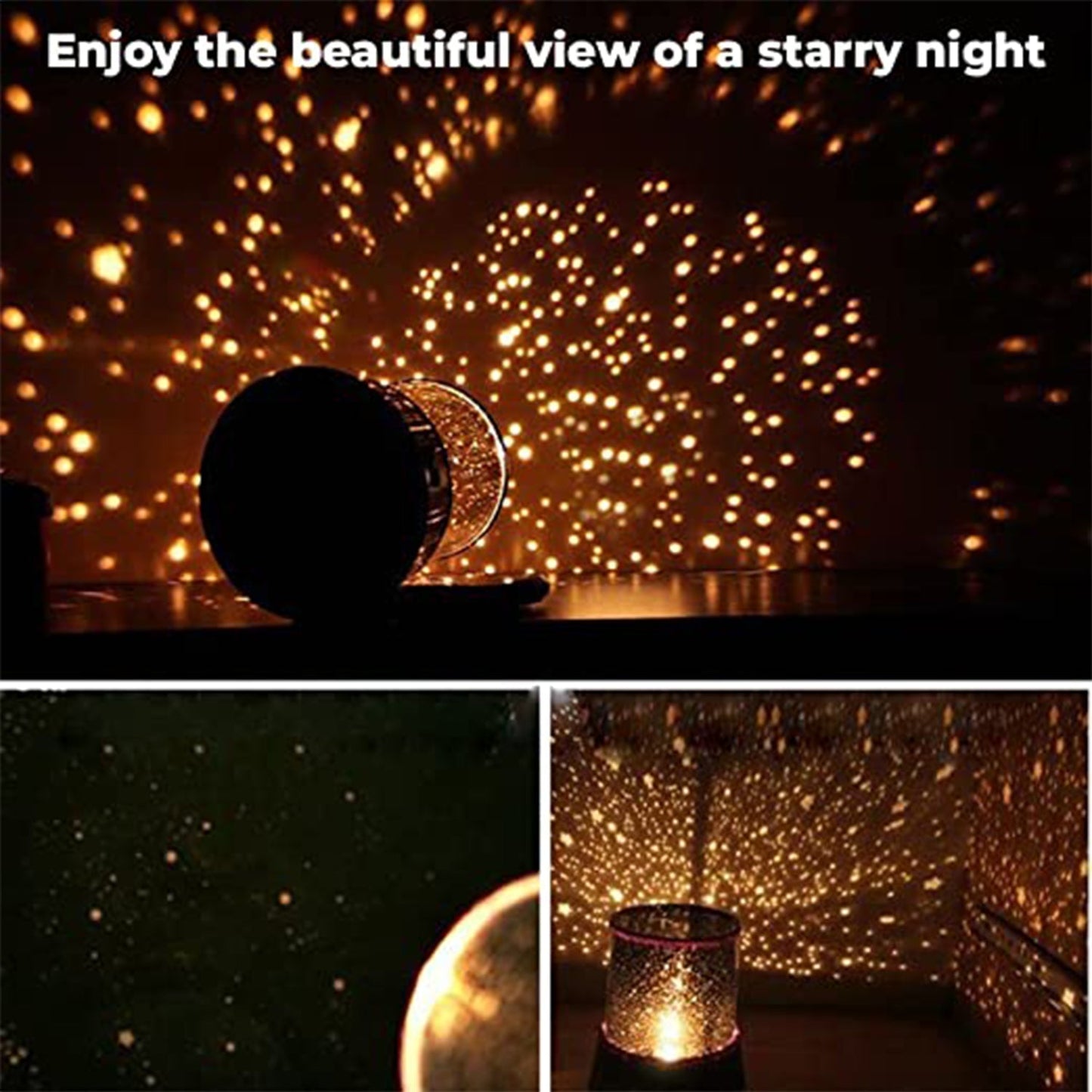 1233A Star Night Light Projector Lighting USB Lamp Led Projection LED Night DeoDap