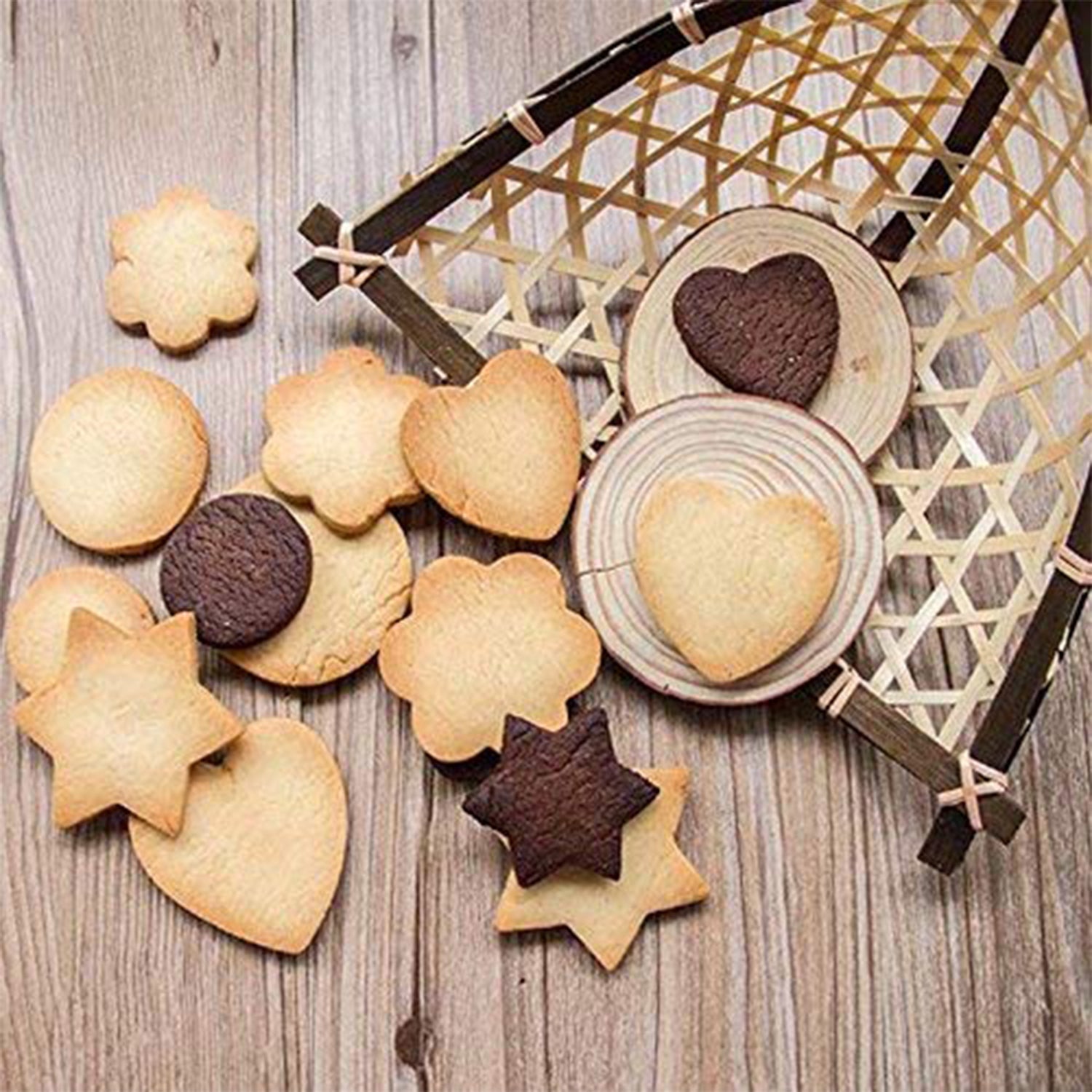 2257 Stainless Steel 4 Different Shape Cookie Cutter/ Cake Mold DeoDap