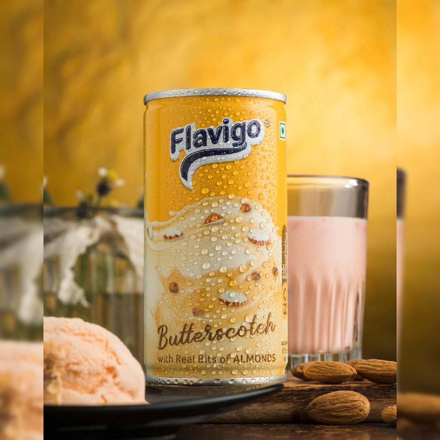 1014 Flavigo Butter Scotch Ice Cream Milkshake (180Ml) | Ice cream shakes 