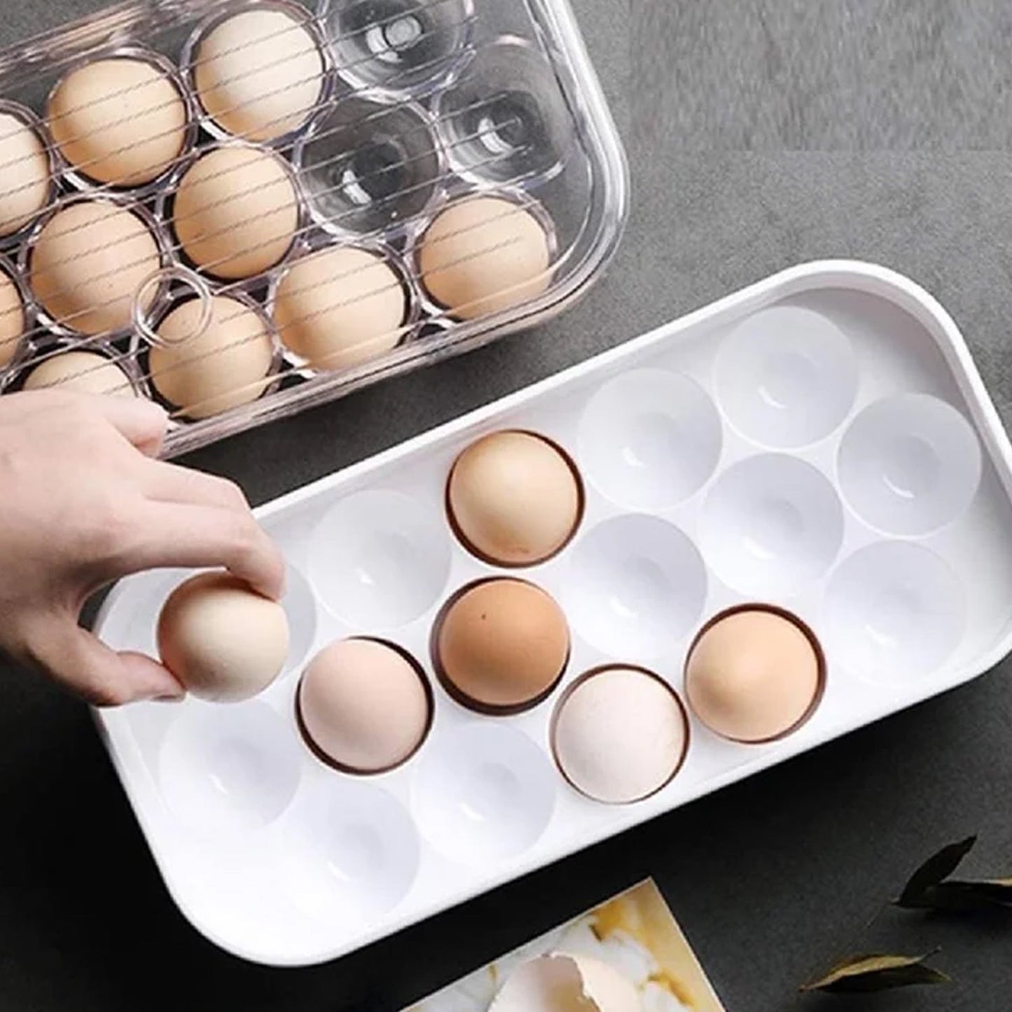 2794 12 Cavity Egg Storage Box For Holding And Placing Eggs Easily And Firmly. DeoDap