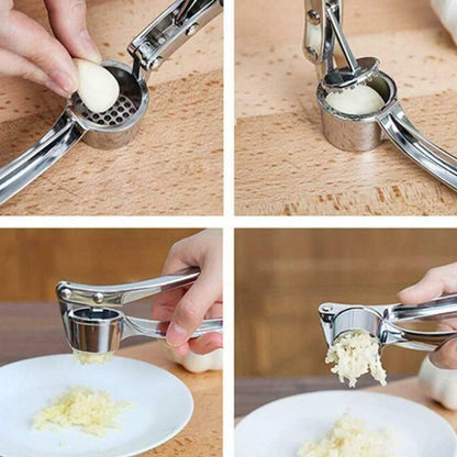 3042 Stainless Steel Garlic Press Crusher,Crusher,Squeezer,Masher,and Lemon Juicer DeoDap