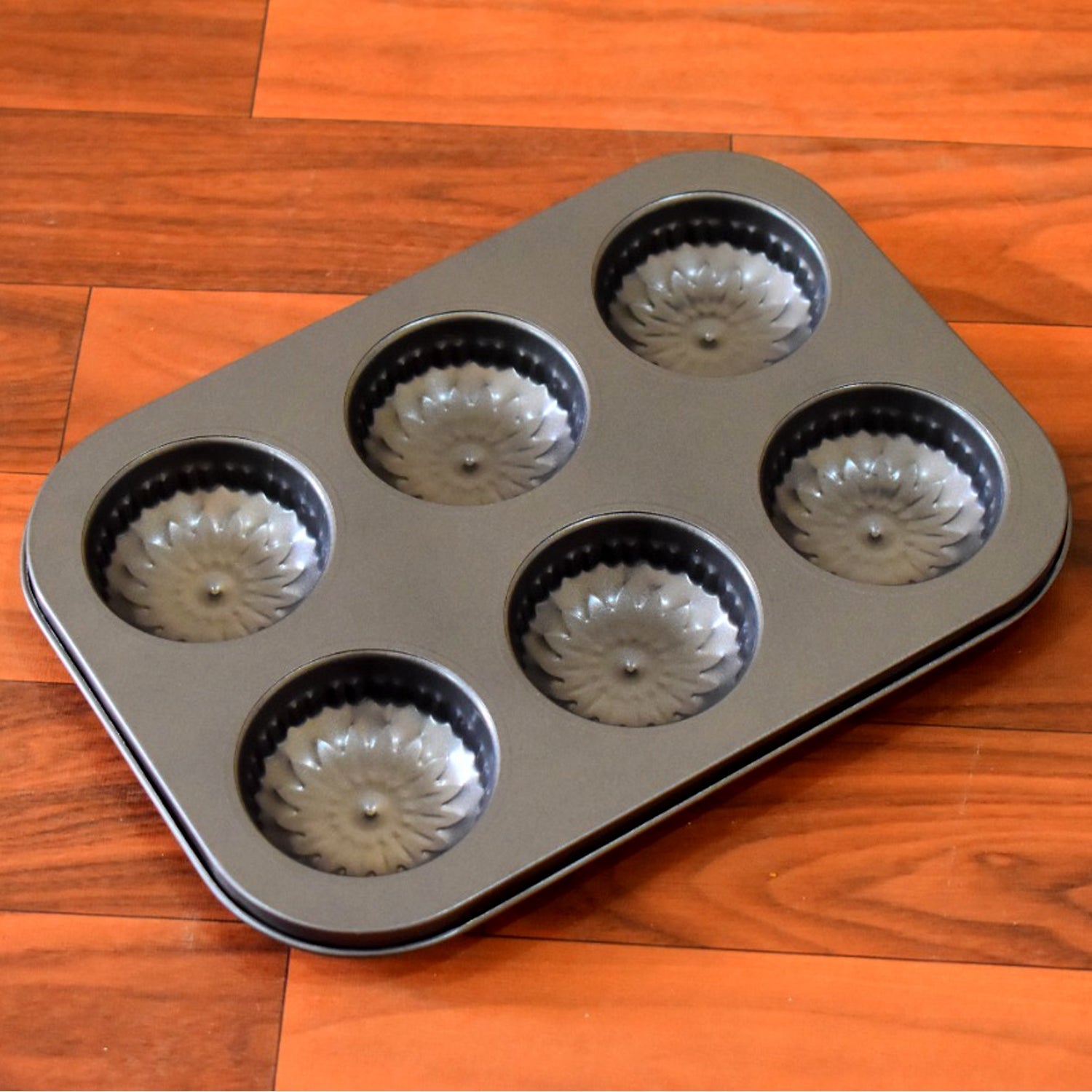 7079 6 slot Non-Stick Muffins Cupcake Pancake Baking Molds DeoDap