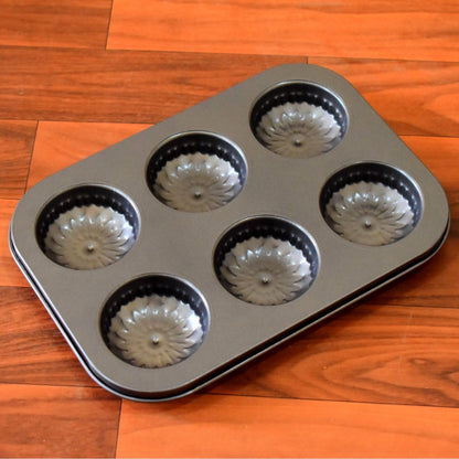 7079 6 slot Non-Stick Muffins Cupcake Pancake Baking Molds DeoDap