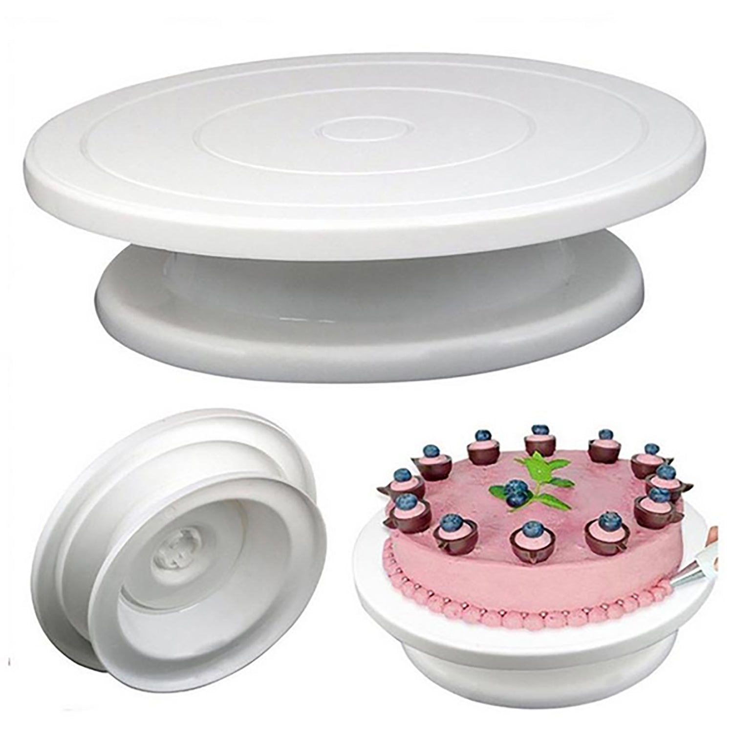 2540 Rotating Cake Stand for Decoration and Baking ( 28 Cm) 