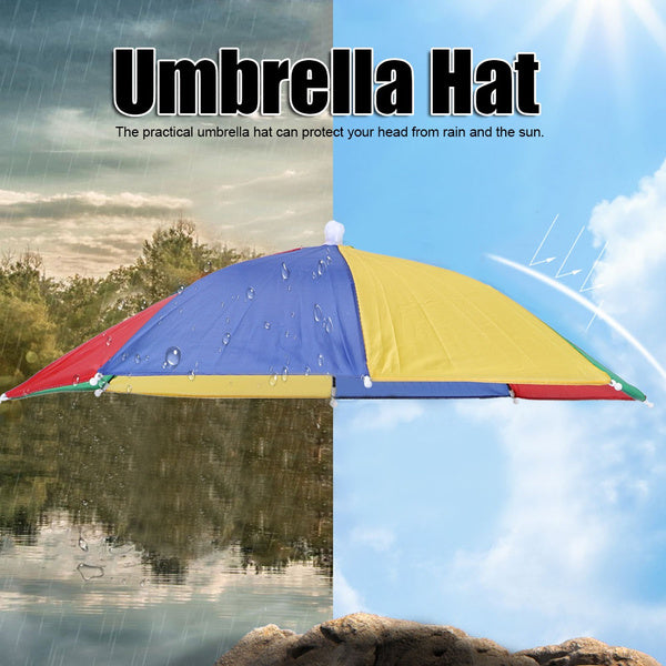 1445 Hands Free Umbrella Hat to Protect from Sun & Rain DeoDap