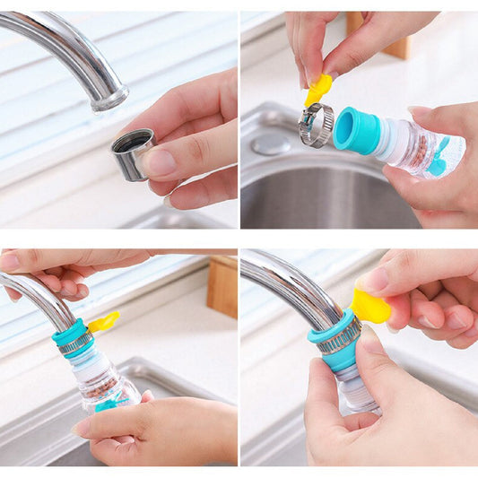 0208L 360 Degree Water Saving Faucet Expandable Water Valve Splash Regulator DeoDap