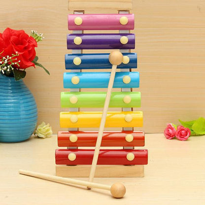 1912 Wooden Xylophone Musical Toy for Children (MultiColor) DeoDap