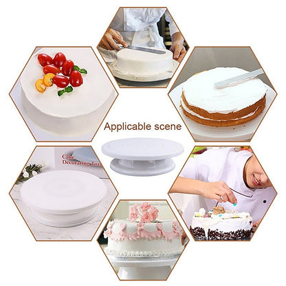 2540 Rotating Cake Stand for Decoration and Baking ( 28 Cm) 