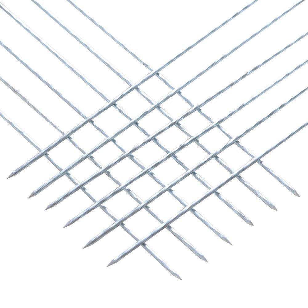 2224 BBQ Tandoor Skewers Grill Sticks for Barbecue (Pack of 12) DeoDap