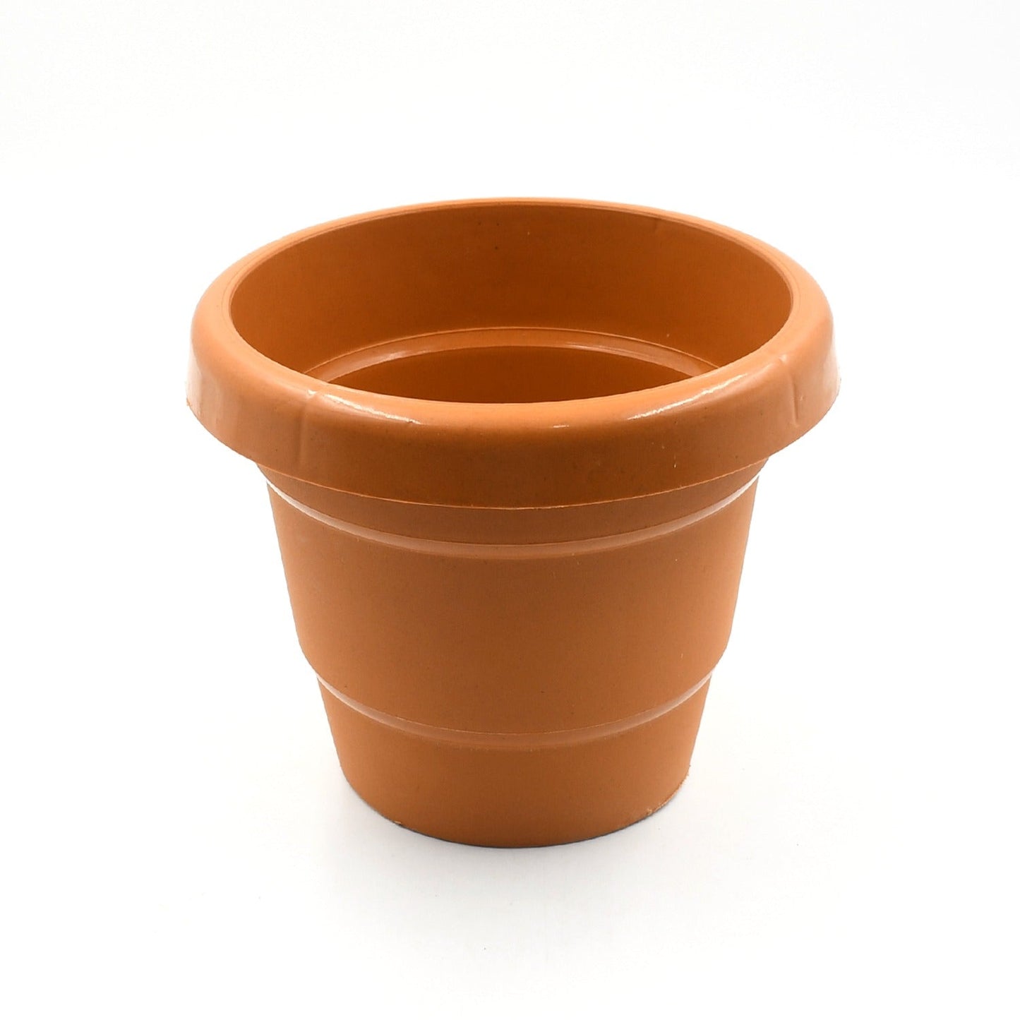 0839A Home Garden Heavy Plastic Flower Planter Round  Pot/Gamla 13cm, Pack of 1