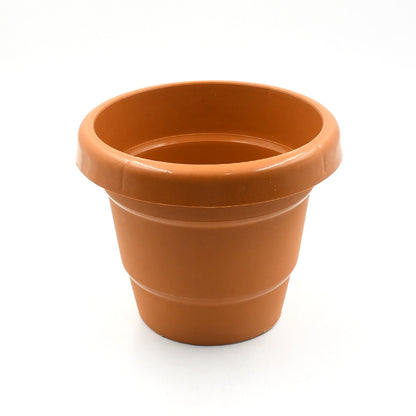 0839A Home Garden Heavy Plastic Flower Planter Round  Pot/Gamla 13cm, Pack of 1