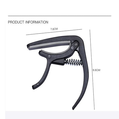 6141 Guitar Capo with Pickup Stand, Soft Pad for Acoustic and Electric Guitar Ukulele Mandolin Banjo Guitar Accessories DeoDap