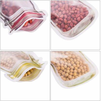 0855 Plastics Transparent Jar Shaped Stand-up Pouch With Zipper 