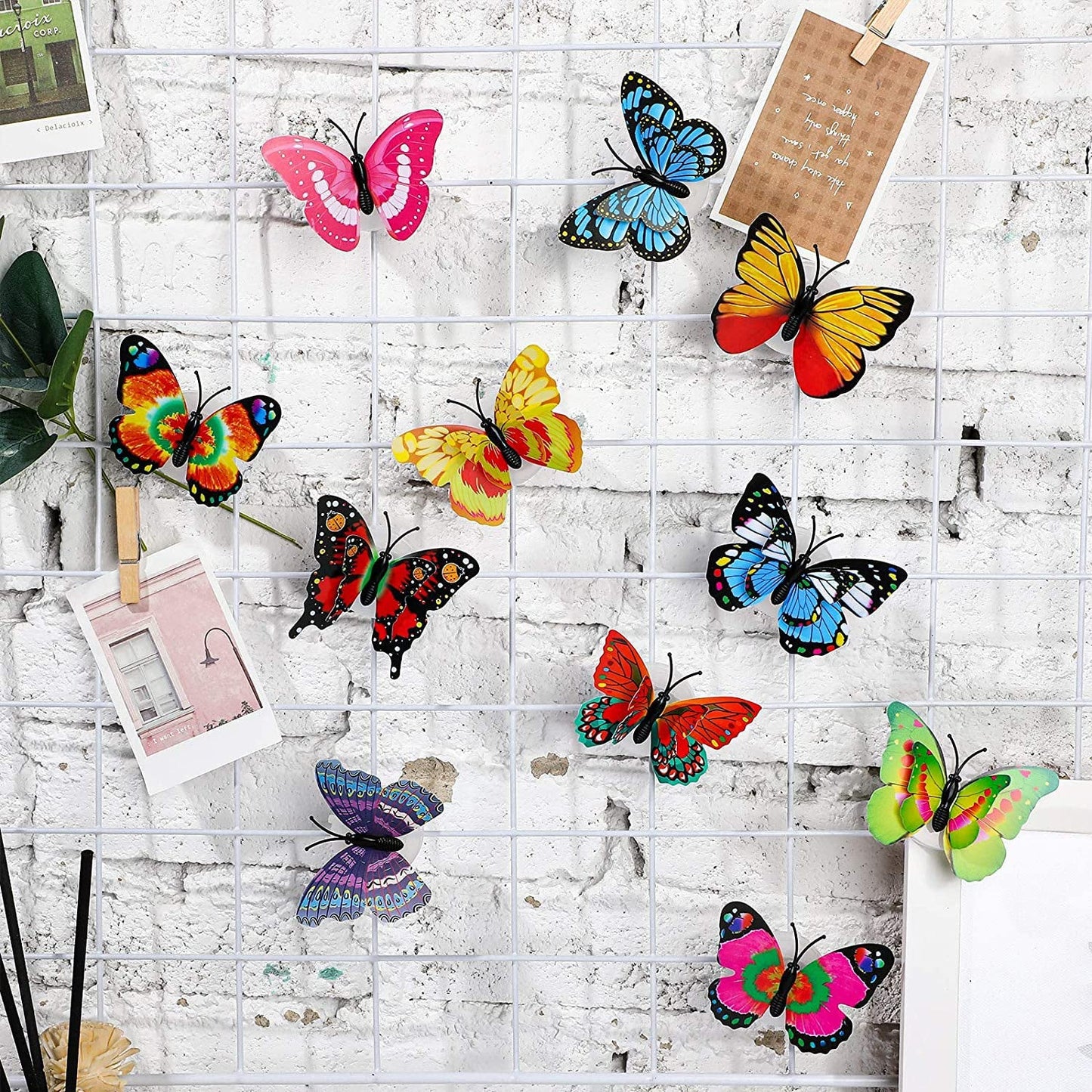 6278 The Butterfly 3D Night Lamp Comes with 3D Illusion Design Suitable for Drawing Room, Lobby. DeoDap