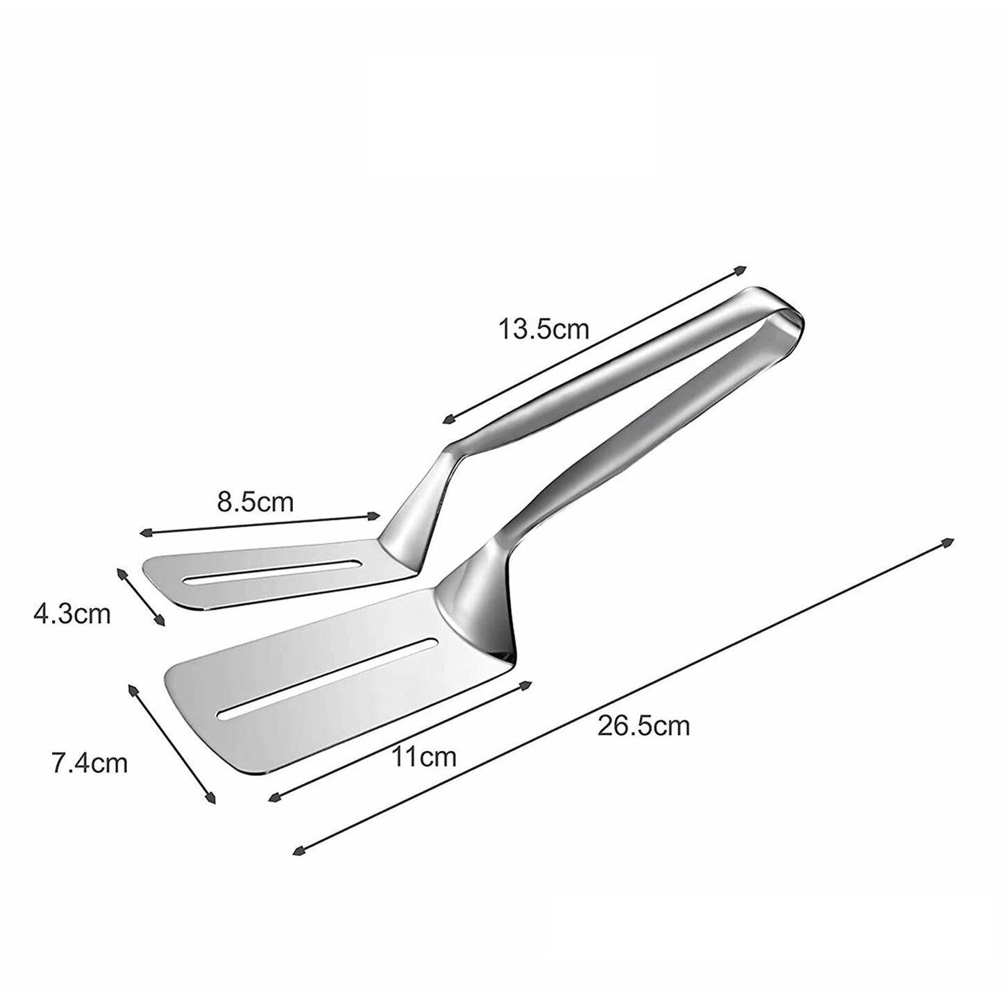 2919 MULTIFUNCTION COOKING SERVING TURNER FRYING FOOD TONG. STAINLESS STEEL STEAK CLIP CLAMP BBQ KITCHEN TONG. DeoDap