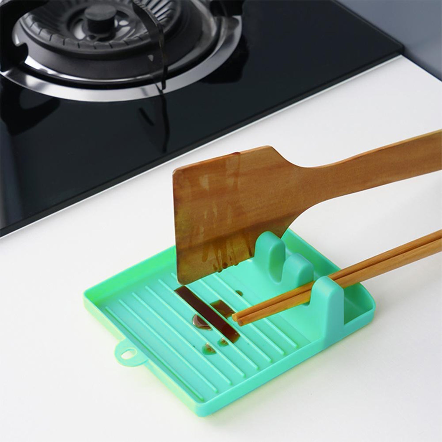 2641 Multi-Functional Spatula Holder/Rest for Kitchen Utensils DeoDap