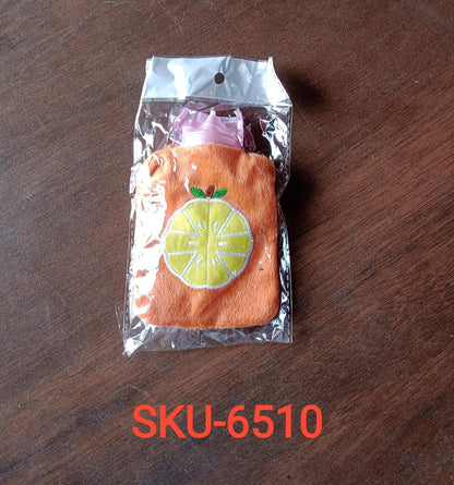 6510 Orange small Hot Water Bag with Cover for Pain Relief, Neck, Shoulder Pain and Hand, Feet Warmer, Menstrual Cramps. DeoDap