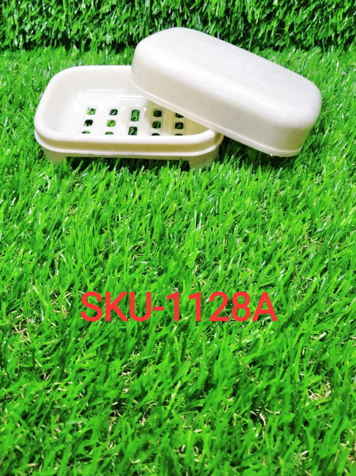 1128A Covered Soap keeping Plastic Case for Bathroom use DeoDap