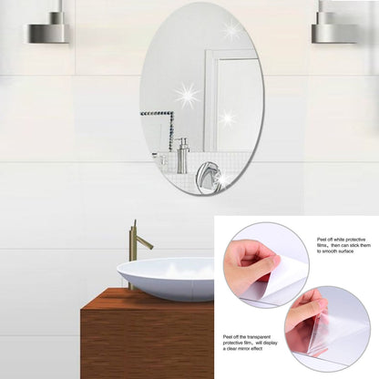 1727 Adhesive Bathroom Mirror Wall DeoDap