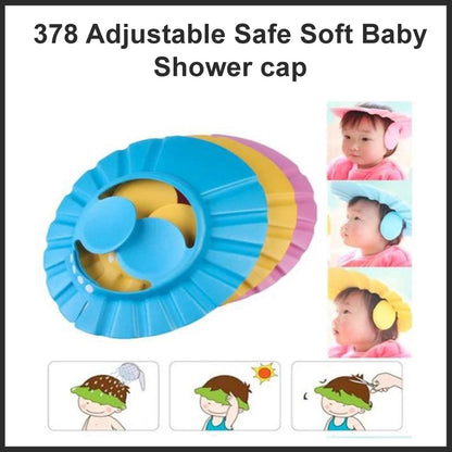 0378 Adjustable Safe Soft Baby Shower cap Mishwa DeoDap