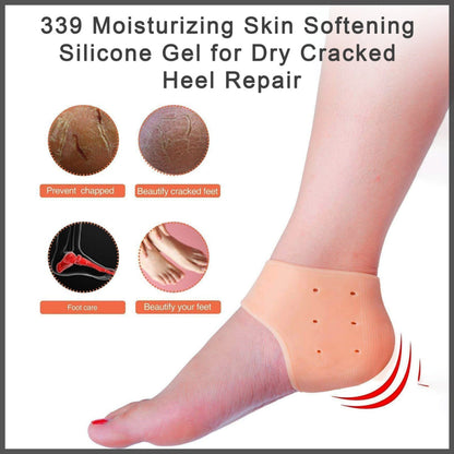 339 Moisturizing Skin Softening Silicone Gel for Dry Cracked Heel Repair (Multicolour) Mishwa DeoDap