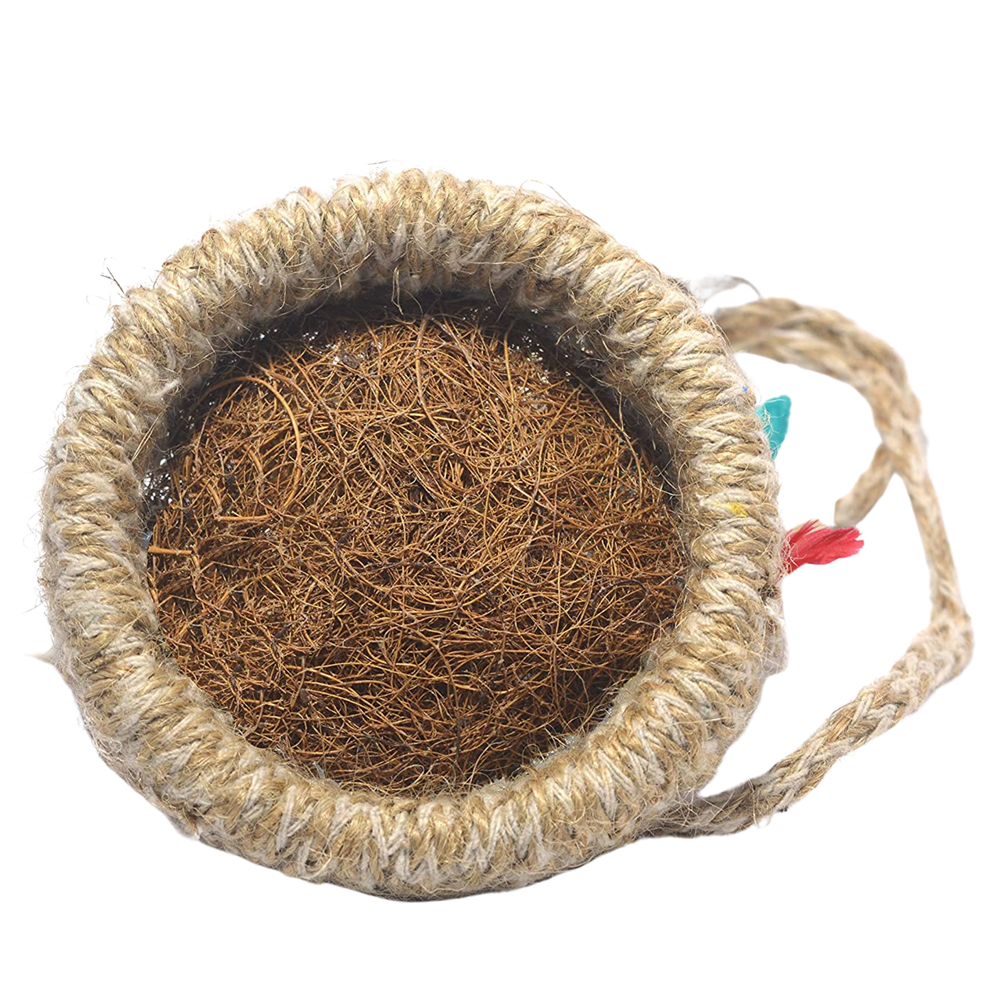 1731 Artificial Jute Hanging Birds Nest Jhumar Chidiyan Ka Ghosla DeoDap