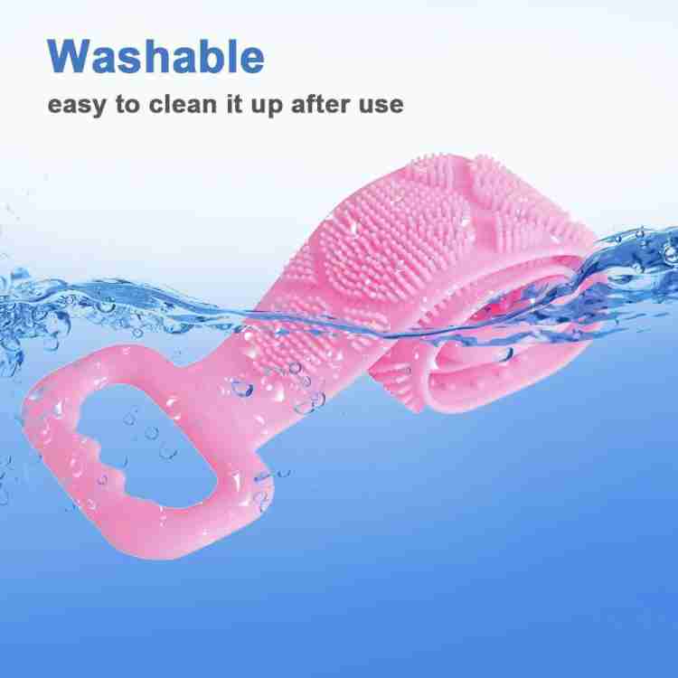 1302B Low Quality Bath Body Brush Towel Eco-Friendly Back Scrubber Shower Brush Silicone Bath Body Brush Towel Body Cleaning Bathroom Shower Strap