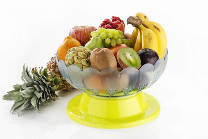 2459 Absolute Plastic Round Revolving Fruit and Vegetable Bowl DeoDap