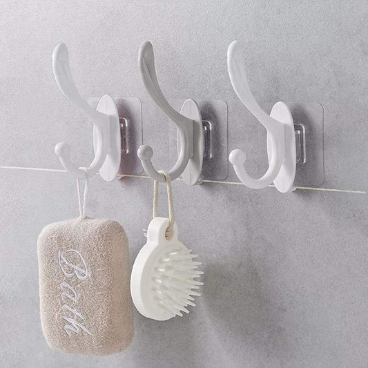 4687 Self Adhesive Plastic Wall Hook for Home DeoDap