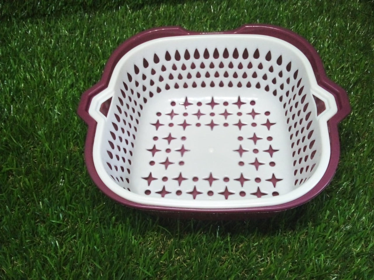 2783 2 In 1 Basket Strainer To Rinse Various Types Of Items Like Fruits, Vegetables Etc. DeoDap