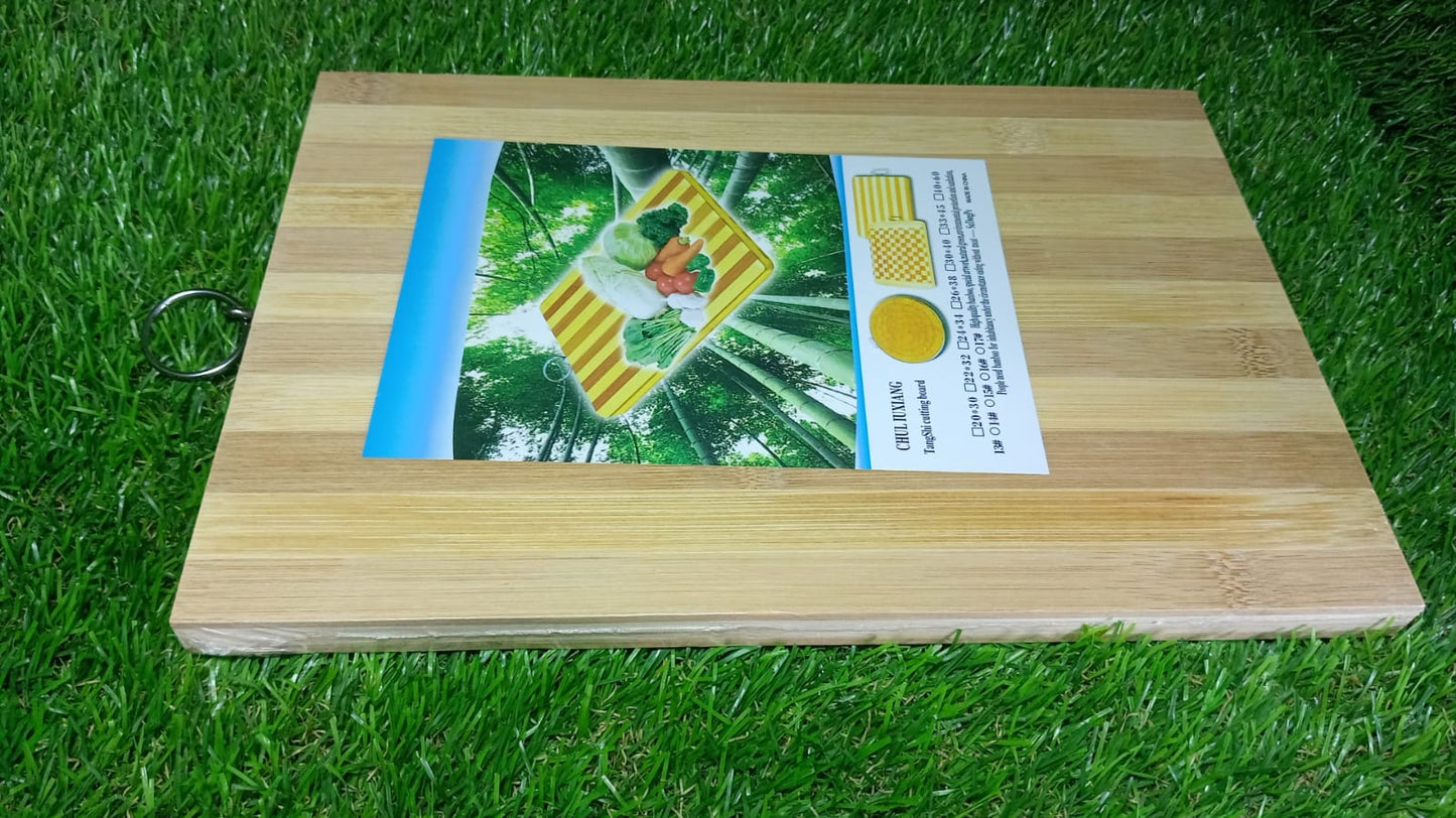 2193 Natural Wood Chopping Cutting Board for Kitchen Vegetables, Fruits & Cheese, BPA Free. DeoDap