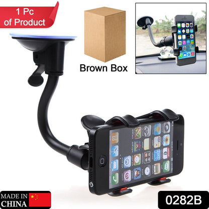 0282B Flexible Mobile Stand Multi Angle Adjustment with 360 Degree Adjustment For Car & Home Use Mobile Stand DeoDap