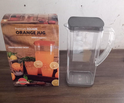 2789 2000Ml Square Jug For Carrying Water And Types Of Juices And Beverages And All.