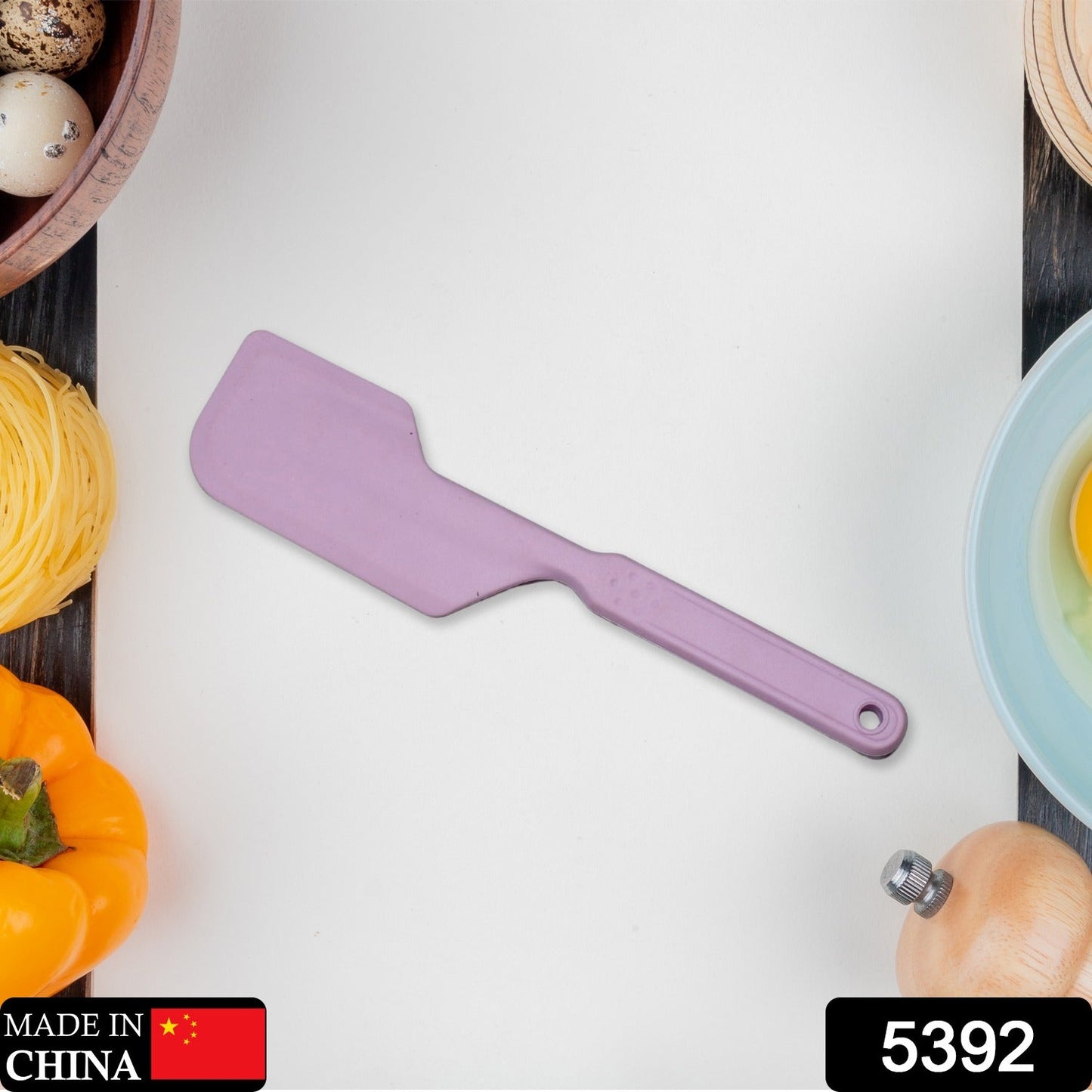 5392 Silicone Spatula Heat-Resistant Cake Decorating Scraper, Mini Spatula Scraper Spreader in Lavender. 