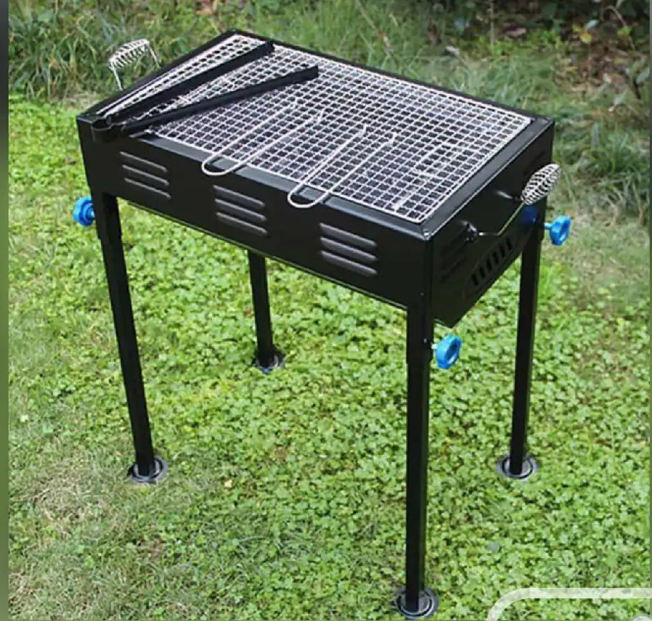 2105 Terrace Garden Picnic Barbecue with Skewers & Wooden Handle DeoDap