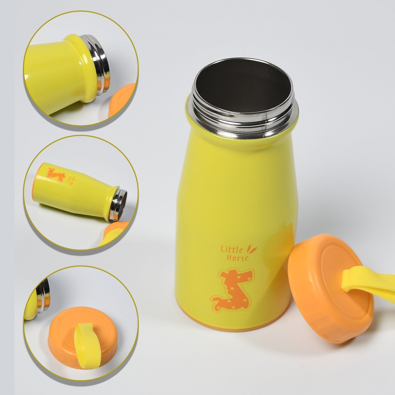 6781 Cup Bottle Steel Hot & Cold Cup Bottle New Design Bottle For Store Sweet Item & Multi Use Bottle DeoDap