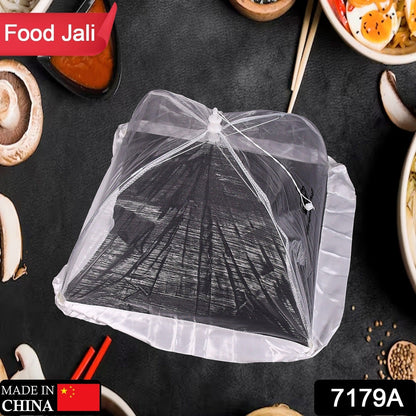 7179A  UMBRELLA FOOD COVERS MESH NET KITCHEN UMBRELLA PRACTICAL HOME USING FOOD COVER DeoDap