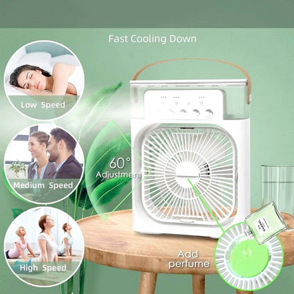 1469 Portable Air Conditioner Fan Personal Air Cooler Desk Cooling Fan DeoDap