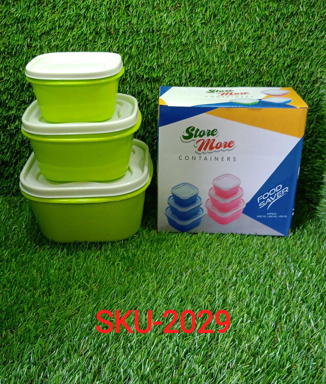 2029 3 Pc Multi-Purpose Container used in all kinds of household and official purposes for storing food and stuffs etc. DeoDap