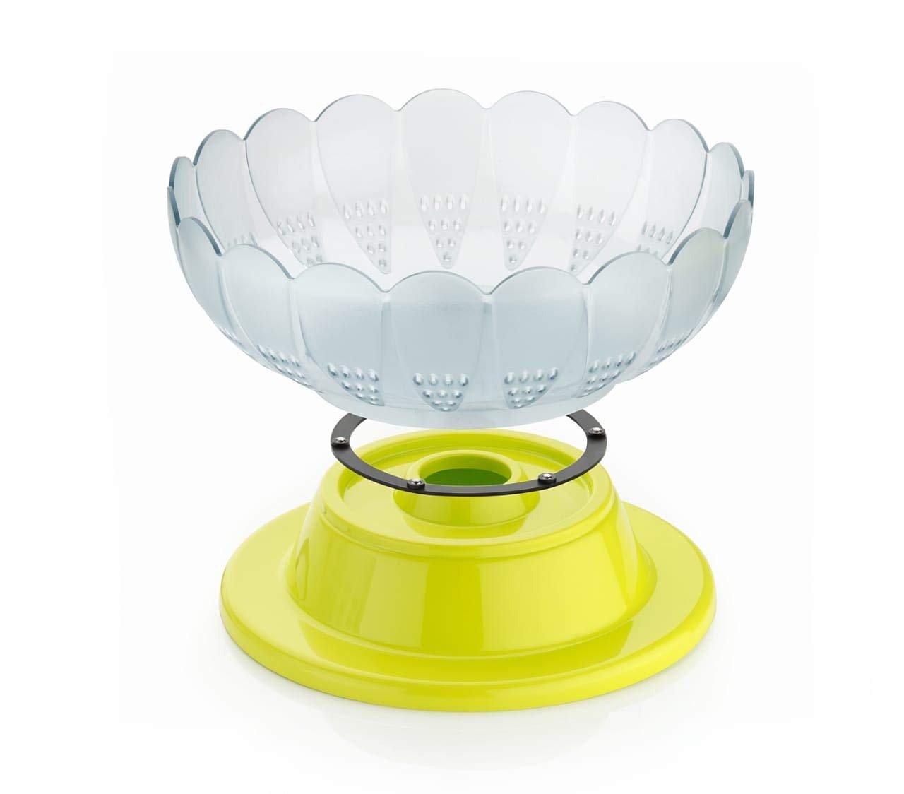 2459 Absolute Plastic Round Revolving Fruit and Vegetable Bowl DeoDap