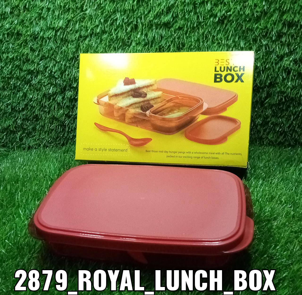 2879 Seal Rectangular 2 Containers Lunch Box DeoDap