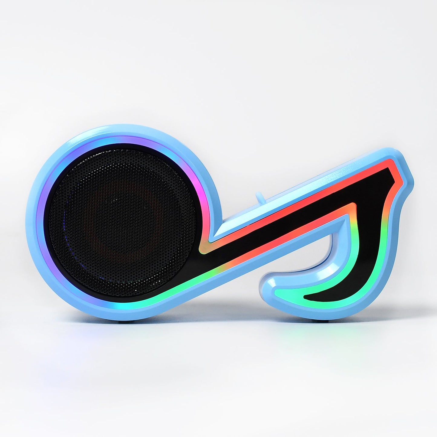 6068 Mini Portable Music Note Shape Speaker Subwoofer Colorful Musical Note LED Lighting Sound For Creatives Gift Computer Phone Sound Equipment 