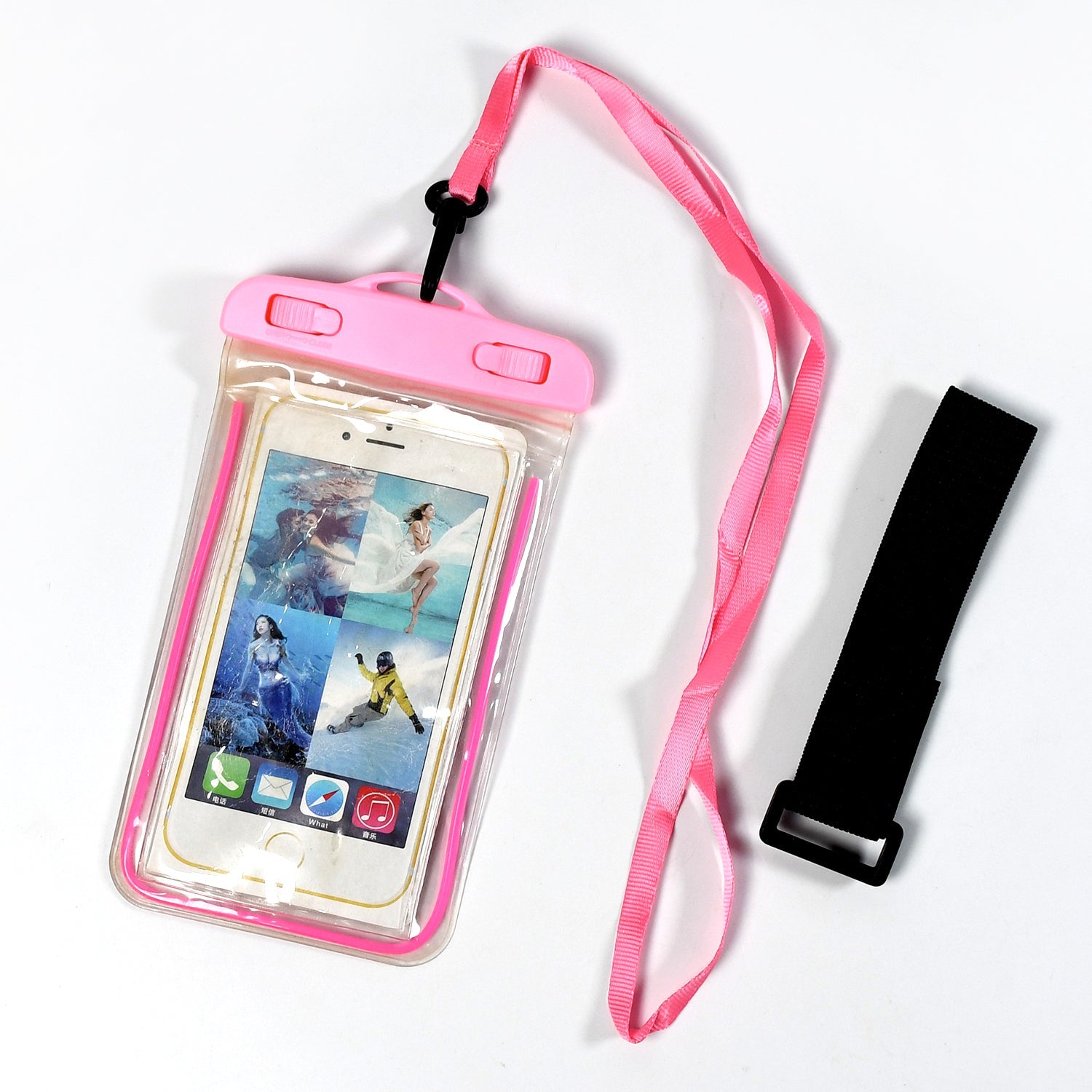 6386 Waterproof Pouch Zip Lock Mobile Cover Under Water Mobile Case For All Type Mobile Phones 